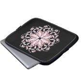 Ballettmuster (pink) laptopschutzhülle (Vorne Knopf)
