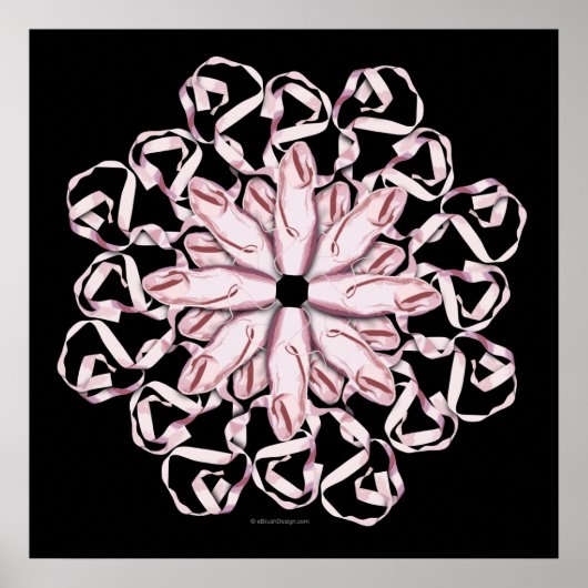 Ballettmuster (pink) poster (Vorne)