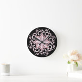 Ballettmuster (pink) runde wanduhr (Zuhause)