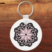 Ballettmuster (pink) schlüsselanhänger (Vorderseite)