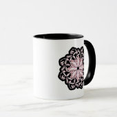 Ballettmuster (pink) Tasse (VorderseiteRechts)