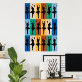 Ballettmuster Poster (Heimbüro)