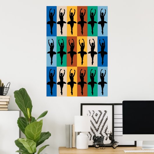 Ballettmuster Poster (Heimbüro)