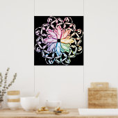 Ballettmuster (spektral) poster (Küche)