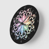 Ballettmuster (spektral) runde wanduhr (Winkel)