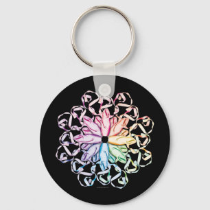 Ballettmuster (spektral) schlüsselanhänger