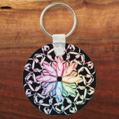 Ballettmuster (spektral) schlüsselanhänger (Vorderseite)