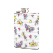 Ballettprinzessinmuster Flachmann (Links)