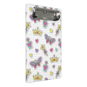 Ballettprinzessinmuster Mini Klemmbrett (Schrägansicht)