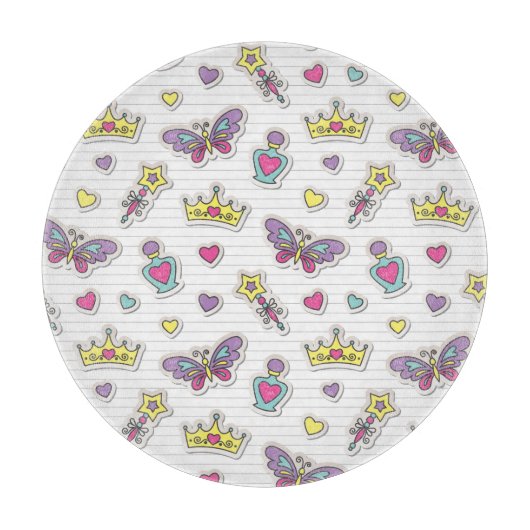 Ballettprinzessinmuster Schneidebrett (Vorderseite)