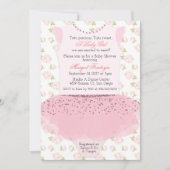 Ballettröckchen-Ballerina-Babyparty-Einladung Einladung (Vorderseite)