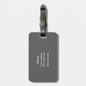 Ballettröckchen elegant (Ballett-Tänzer) Gepäckanhänger (Rückseite vertikal)