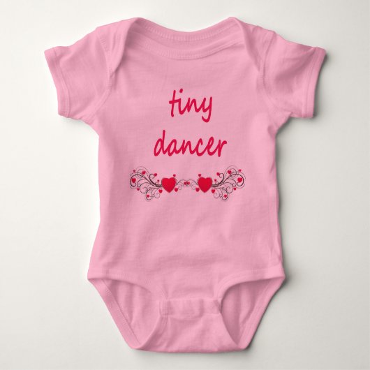 Ballettröckchen onsie, rosa. Grafik "des kleinen Baby Strampler (Vorderseite)
