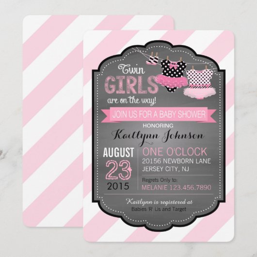 Ballettröckchen-und Einladung (Vorne/Hinten)