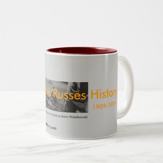 Balletts Russes Website-Tasse Zweifarbige Tasse (VorderseiteRechts)