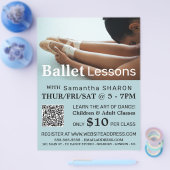 Ballettschuhe, Flyer für Tanzstunden (Einzeln)