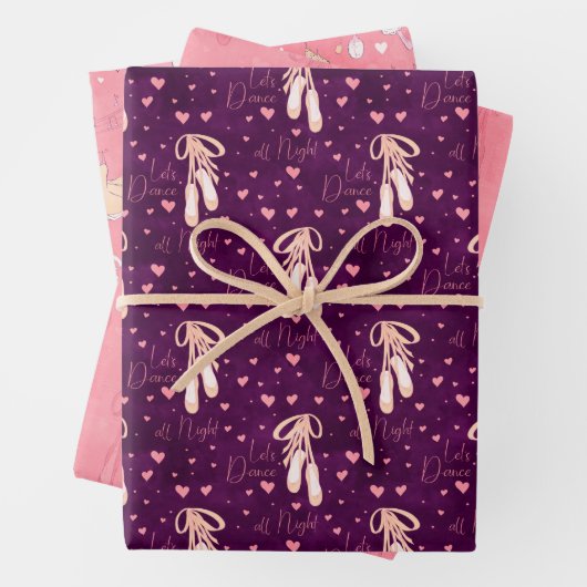 Ballettschuhe Geschenkpapier Set (Beispiel)