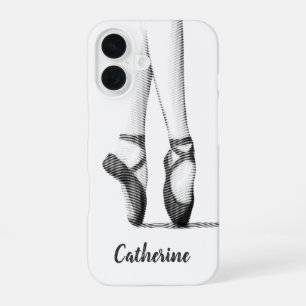 Ballettschuhe Grafik -- Ihr eigener Name iPhone 16 Hülle
