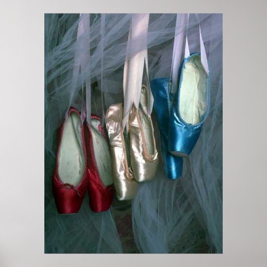 Ballettschuhe in drei Farben Poster (Vorne)