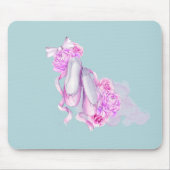 Ballettschuhe mit Extravaganten Peonies und Bow Mousepad (Vorne)