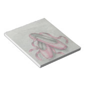 Ballettschuhe Notizblock (angewinkelt)