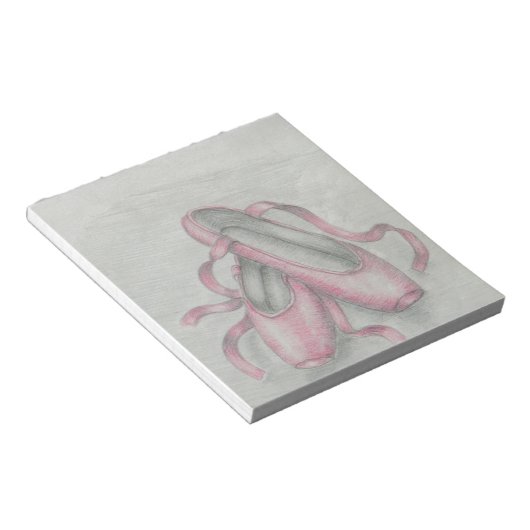 Ballettschuhe Notizblock (angewinkelt)