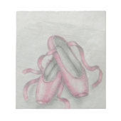 Ballettschuhe Notizblock (Vorderseite)