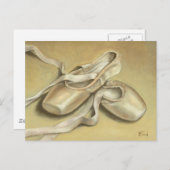 Ballettschuhe Postkarte (Vorne/Hinten)