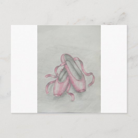 Ballettschuhe Postkarte (Vorderseite)