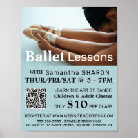 Ballettschuhe, Tanzstunden Werbung