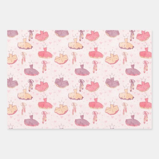 Ballettschuhe und -höre geschenkpapier set (Vorderseite 2)