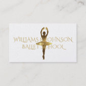 Ballettschule Tanzstudio Ballerina Lehrer Visitenkarte (Vorderseite)