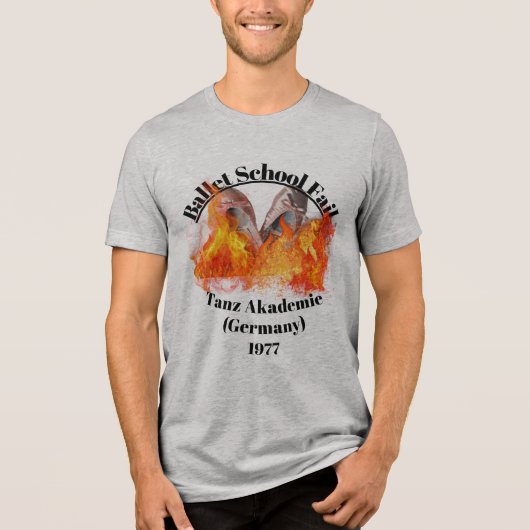 Ballettschule Versage Männer Tri-Blend Shirt (Vorderseite)