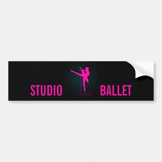 Ballettstudio - Autoaufkleber (Vorne)