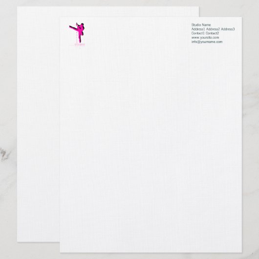 Ballettstudio - Letterhead Briefkopf (Vorne/Hinten)