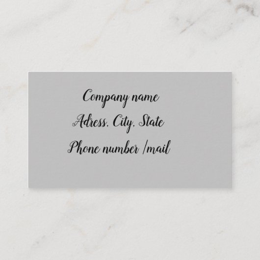 Ballettstudio Visitenkarte (Rückseite)