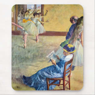 Ballettstunde, der Tanzsaal von Edgar Degas Mousepad
