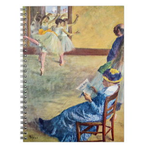 Ballettstunde, der Tanzsaal von Edgar Degas Notizblock