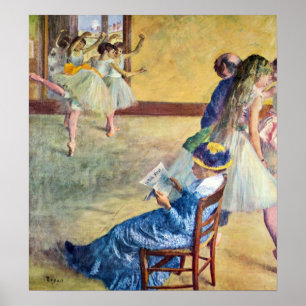 Ballettstunde, der Tanzsaal von Edgar Degas Poster