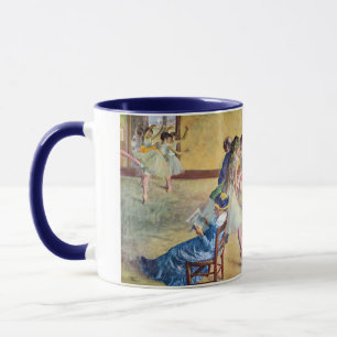 Ballettstunde, der Tanzsaal von Edgar Degas Tasse