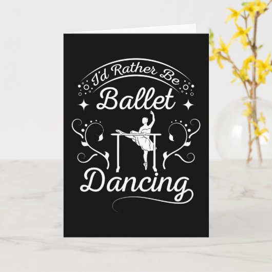 Balletttanz Karte (Gelbe Blume)