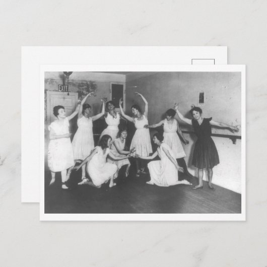 Balletttanz Probe Vintag 1916 Postkarte (Vorne/Hinten)