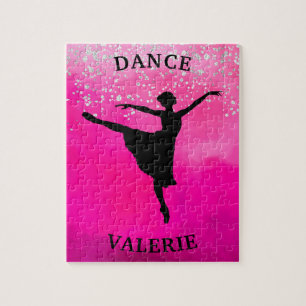 Balletttanz Rosa Ombre Glanz Puzzle