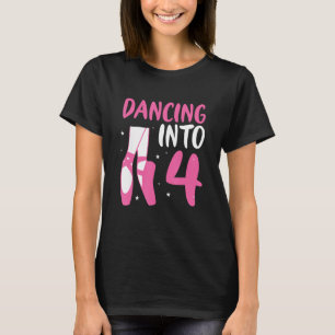 Balletttanz Tanz Inn 4. Geburtstag Ballerina T-Shirt