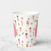 Balletttanz & Twirl Pink Ballerina Geburtstag Pappbecher (Rechts)