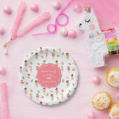 Balletttanz & Twirl Pink Ballerina Geburtstag Pappteller (Party)