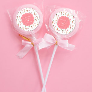 Balletttanz & Twirl Pink Ballerina Geburtstag Runder Aufkleber