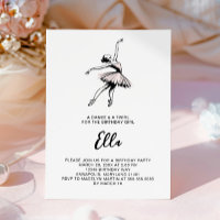 Balletttanz und Twirl, Ballerina Dancer Geburtstag