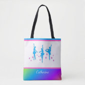 Balletttänzer (ADD-NAME) Tote-Tasche Tasche (Vorderseite)