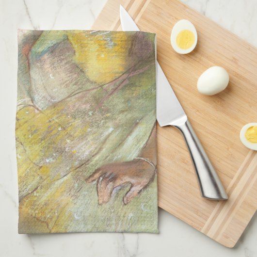 Balletttänzer auf der Bühne von Edgar Degas Geschirrtuch (Viertel Falte)